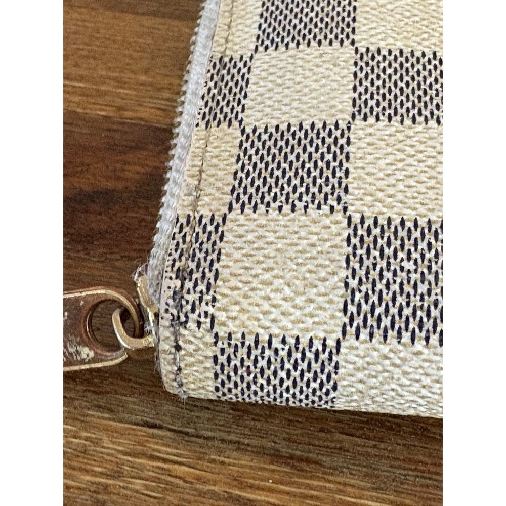 LOUIS VUITTON Damier Azur Zippy Wallet Long Wallet LV Auth VERY PRE-LOVED READ - Picture 5 of 16